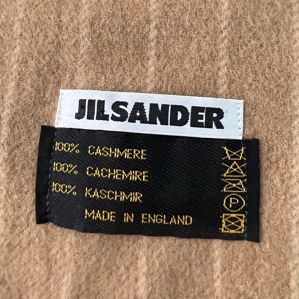 Jil  Sander  Scarf 100% Cashmere Brown Men’s Made In‎ England